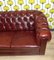 Chesterfield 3-Sitzer Sofa aus Oxblood Skai, 1970er 8