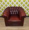 Chesterfield Club Chair in Oxblood Skai, 1970s 1