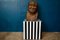 Large Bust of Man, 1960s, Wood, Image 4