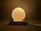 Small Art Deco Portuguese Iridescent Glass Table Accent Lamp 5
