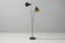 Mid-Height Twin Neck Swedish Floor Lamp, 1960s 1