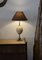 Lampada da tavolo neoclassica a forma di uovo di struzzo in ottone e bronzo, Immagine 2
