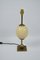 Lampada da tavolo neoclassica a forma di uovo di struzzo in ottone e bronzo, Immagine 5