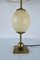 Lámpara de mesa con forma de huevo de avestruz neoclásica de latón y bronce, Imagen 3