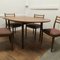 Mid-Century Circular Extending Dining Table and Chairs from G Plan, 1960s, Set of 5 2