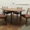 Tavolo da pranzo circolare Mid-Century allungabile con sedie di G Plan, anni '60, set di 5, Immagine 2