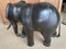 Poggiapiedi vintage in pelle di elefante, Immagine 3