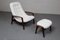 Set of Vintage Teak Scoop Chair with Ottoman by R.Huber & Co, 1960s 1