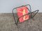 French Magazine Rack in the style of Jacques Adnet, 1940s, Image 9