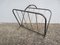 French Magazine Rack in the style of Jacques Adnet, 1940s, Image 1
