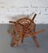 Vintage Rattan Stand Pflanze 6