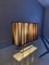 Lampade da tavolo Clavius color tabacco con paralume fatto a mano in fili di seta e struttura cromata di Axolight, Italia, set di 2, Immagine 3