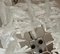 Weißer Mid-Century Moderner Kaskaden Kronleuchter aus Muranoglas von Mazzega, 1970er 8