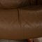Reno Leather Armchair with Stool in Brown from Stressless 4