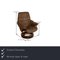 Reno Leather Armchair with Stool in Brown from Stressless 2