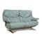 Malu Leather Two-Seater Ice Light Blue Sofa from Mondo 8