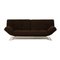 Smala Fabric Three-Seater Sofa in Dark Brown from Ligne Roset, Image 1