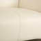 Sofá de tres plazas 322 de cuero en blanco crema de Rolf Benz, Imagen 3