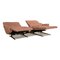 Lounger 4905 Leather Two-Seater Sofa in Pink Rose from Himolla 3