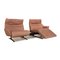 Lounger 4905 Leather Two-Seater Sofa in Pink Rose from Himolla 8