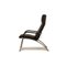 Ds 270 Leather Armchair with Stool in Black from de Sede 11