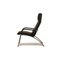 Ds 270 Leather Armchair with Stool in Black from de Sede, Image 11