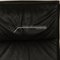 Poltrona Ds 270 in pelle nera con sgabello di de Sede, Immagine 6