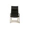 Ds 270 Leather Armchair with Stool in Black from de Sede, Image 8