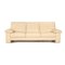 Mr 2830 Leather Three-Seater Cream Sofa from Musterring 1