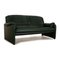 Ds 320 Leather Sofa and Stool in Green from de Sede, Set of 2, Image 9
