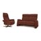 9103 Stoff Sofa mit Sessel in Rot von Himolla, 2er Set 1
