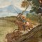 Central European Artist, The Boar Hunt, 18th Century, Oil on Canvas, Framed 7