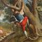 Central European Artist, The Boar Hunt, 18th Century, Oil on Canvas, Framed 6