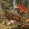 Central European Artist, The Boar Hunt, 18th Century, Oil on Canvas, Framed 3