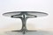 Smoked Glass and Aluminum Round Coffee Table by Geoffrey Harcourt for Artifort 7
