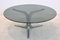 Smoked Glass and Aluminum Round Coffee Table by Geoffrey Harcourt for Artifort 5