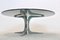 Smoked Glass and Aluminum Round Coffee Table by Geoffrey Harcourt for Artifort 2