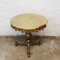 Vintage Gilt Brass and Round Marble Top Side Table, 1970s, Image 3