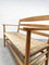 French Beech and Rush Bench Sofa, 1950s, Image 4