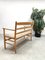 French Beech and Rush Bench Sofa, 1950s 5