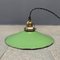 Lámpara colgante de esmalte verde con aplique de latón, Imagen 12