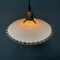 French White Opaline Glass Hanging Lamp with Cartel Edge, 1920s, Image 8