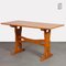 Vintage Wooden Dining Table, 1960s, Image 1
