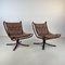 Vintage Falcon Chairs in Light Brown Leather by Sigurd Resell, Set of 2, Image 1