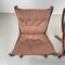 Vintage Falcon Chairs in Light Brown Leather by Sigurd Resell, Set of 2 3