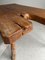 Primitive French Raw Wood Coffee Table 7