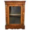 Victorian Walnut and Marquetry Pier Cabinet, 1860s, Image 1
