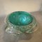 Barovier Green and Gold Bullicante Murano Glass Ashtray and Pestle, 1960s 3