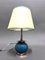 Art Deco Silver and Ceramic Table Lamp 6