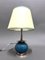 Art Deco Silver and Ceramic Table Lamp, Image 6